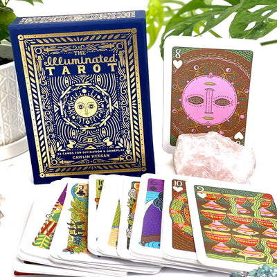 The Illuminated Tarot Card Deck By Caitlin Keegan showing the cards 