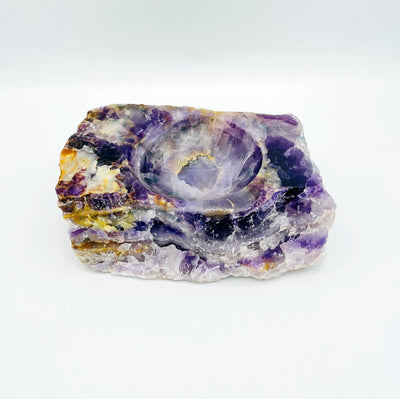 Rainbow Flourite Display Bowl on a white background