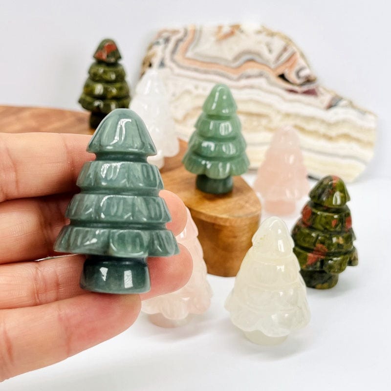 gemstone tree in hand for size reference 
