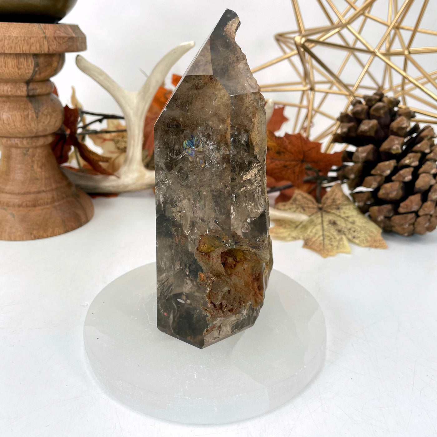 side view of lodolite polished point for thickness
