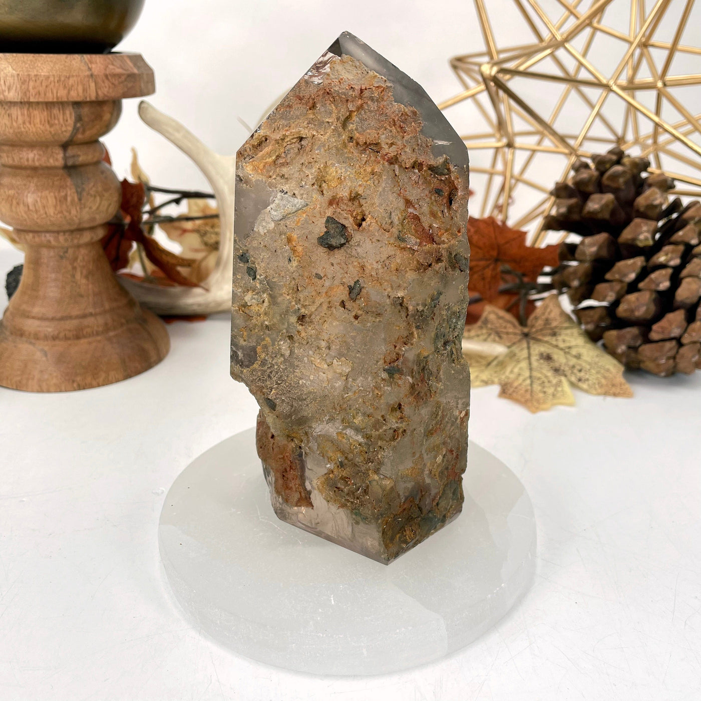 back view of lodolite polished point