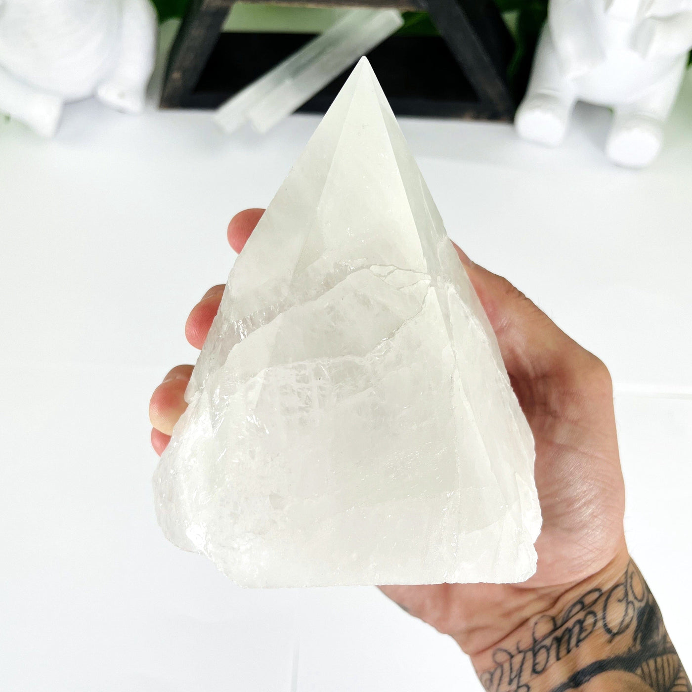 Crystal quartz Semi Polished Point