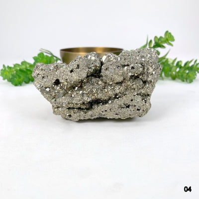close up of rough pyrite stone option 04 for details