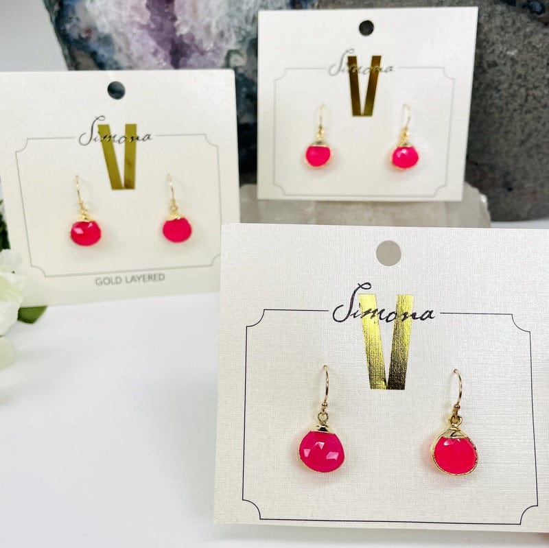 multiple earrings displayed to show the slight differences 