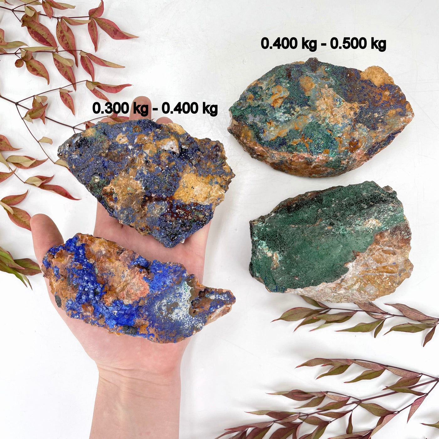 Azurite with Malachite Stone - By Weight