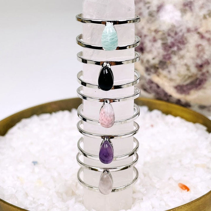 Droplet Gemstone Rings – Rock Paradise