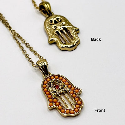 front and back view of the pendant 