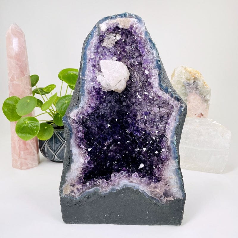 amethyst cave displayed as home decor