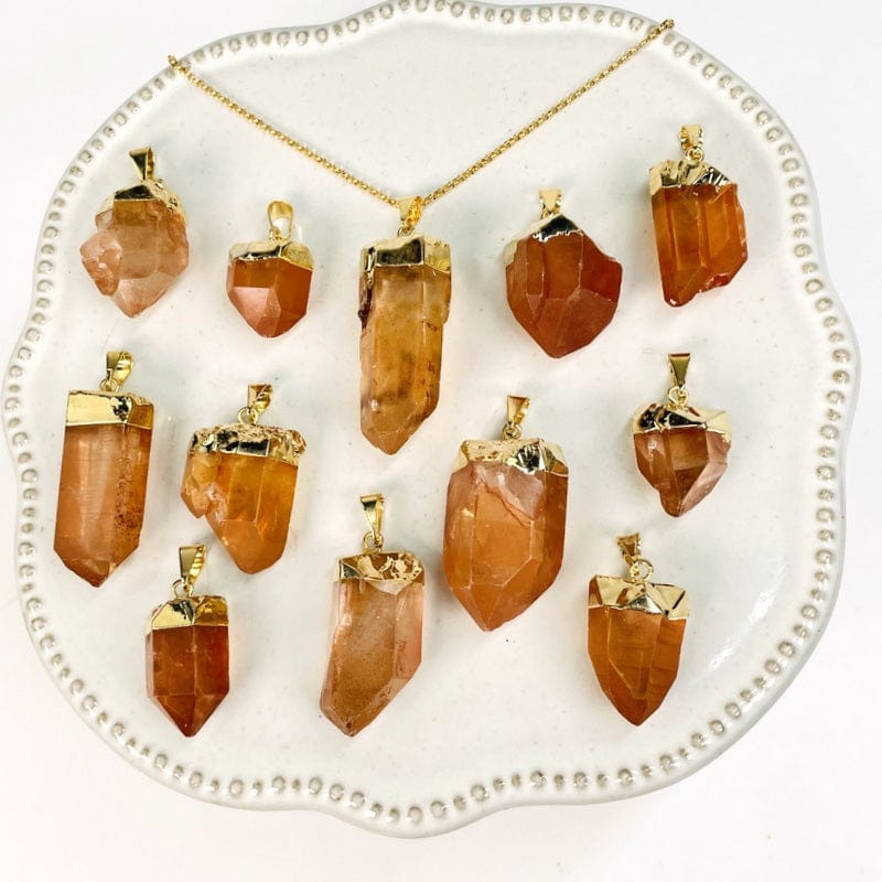 pendant displayed on a chain 