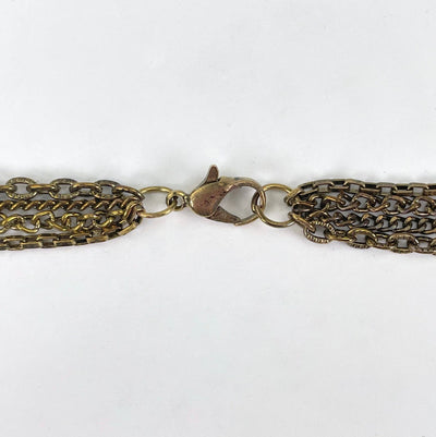close up of necklace clasp
