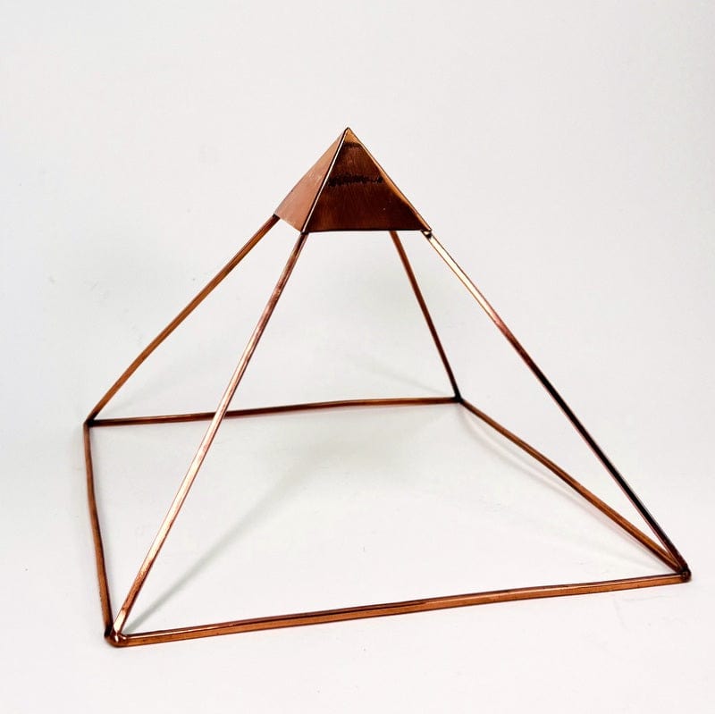 side view of the copper pyramid 