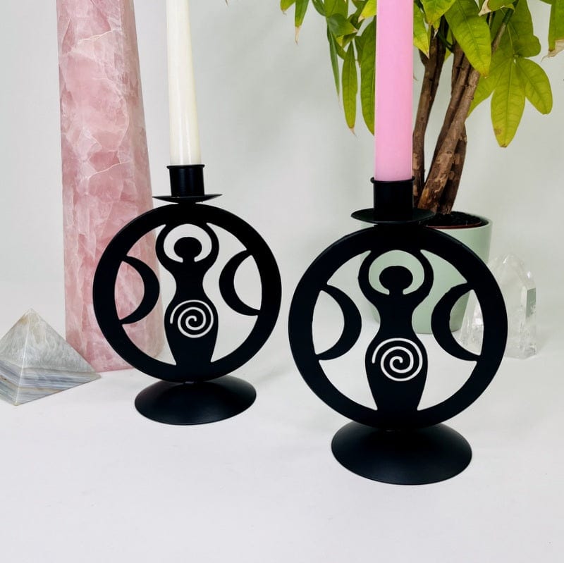 candle holders displayed as home decor 