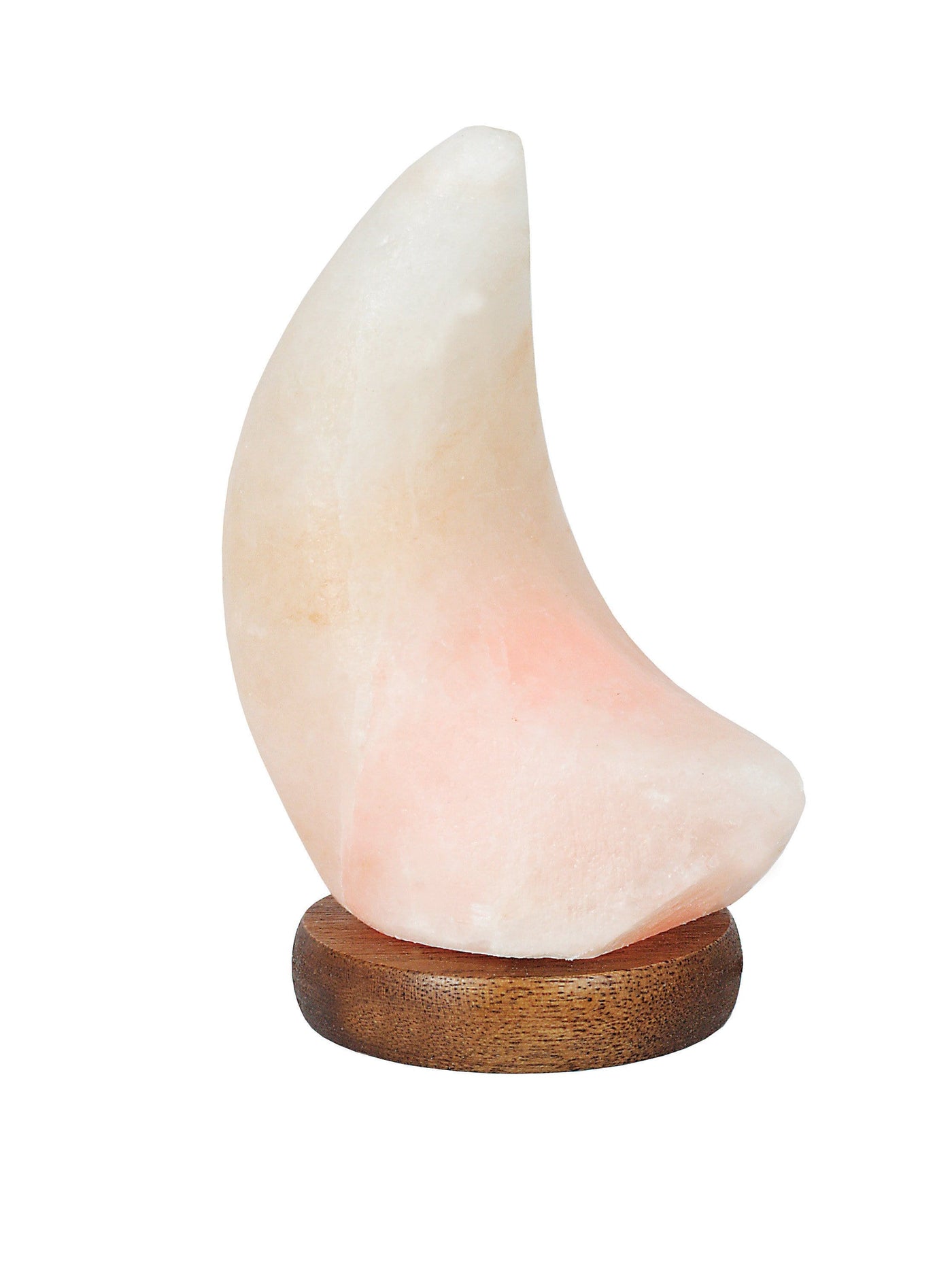 Moon Himalayan Salt Lamp in peach color