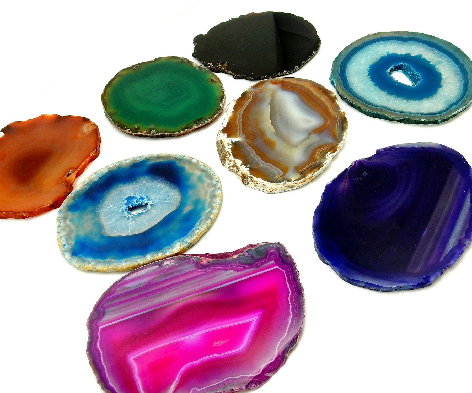 Assorted Crystal Agate Slices - Size #3 – Rock Paradise