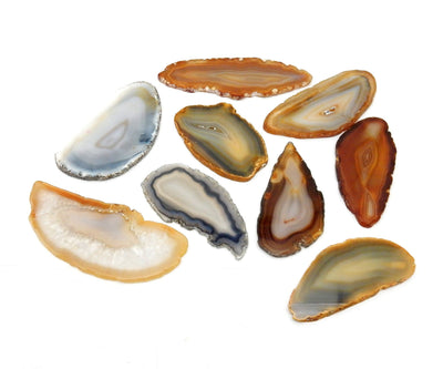 Natural Agate Slice - 9 in a group