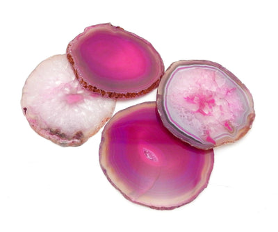 multiple slices displayed to show the differences in the agate styles 