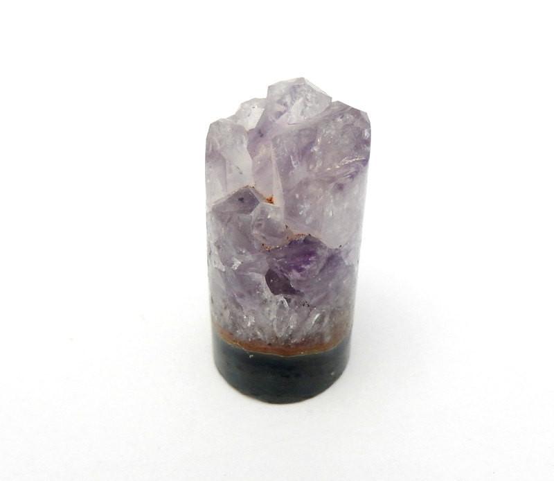 one amethyst cylinder close up