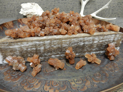 aragonite rods with decorations