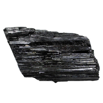 Black Tourmaline Chunk- Large  - close up of one piece