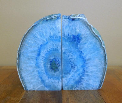 Front facing Blue Agate Book End.