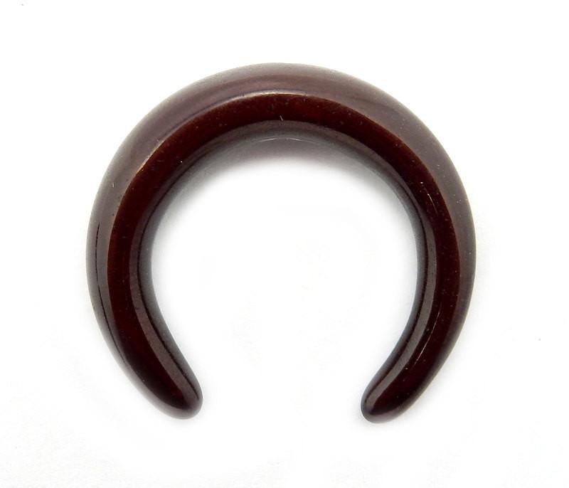 brown crescent on white background