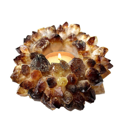 Citrine Point Candle Holder - up close