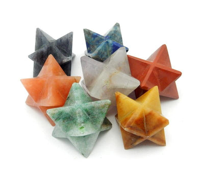 Chakra Set - Merkaba Star Set Of 7 Stars - Chakra Set - Merkabah Set - Metaphysical - Meditation  (BR-18)