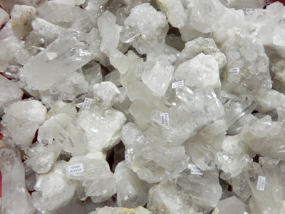 Crystal Cluster - Crystal Quartz Cluster - ONE (1) Gorgeous Clear Crystal Quartz Point - in a pile