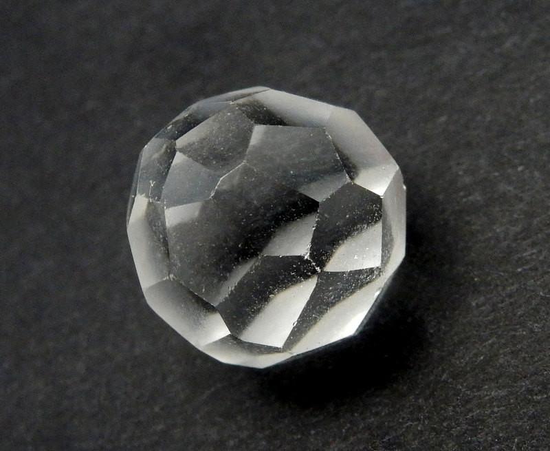 Crystal Quartz Sphere  close up