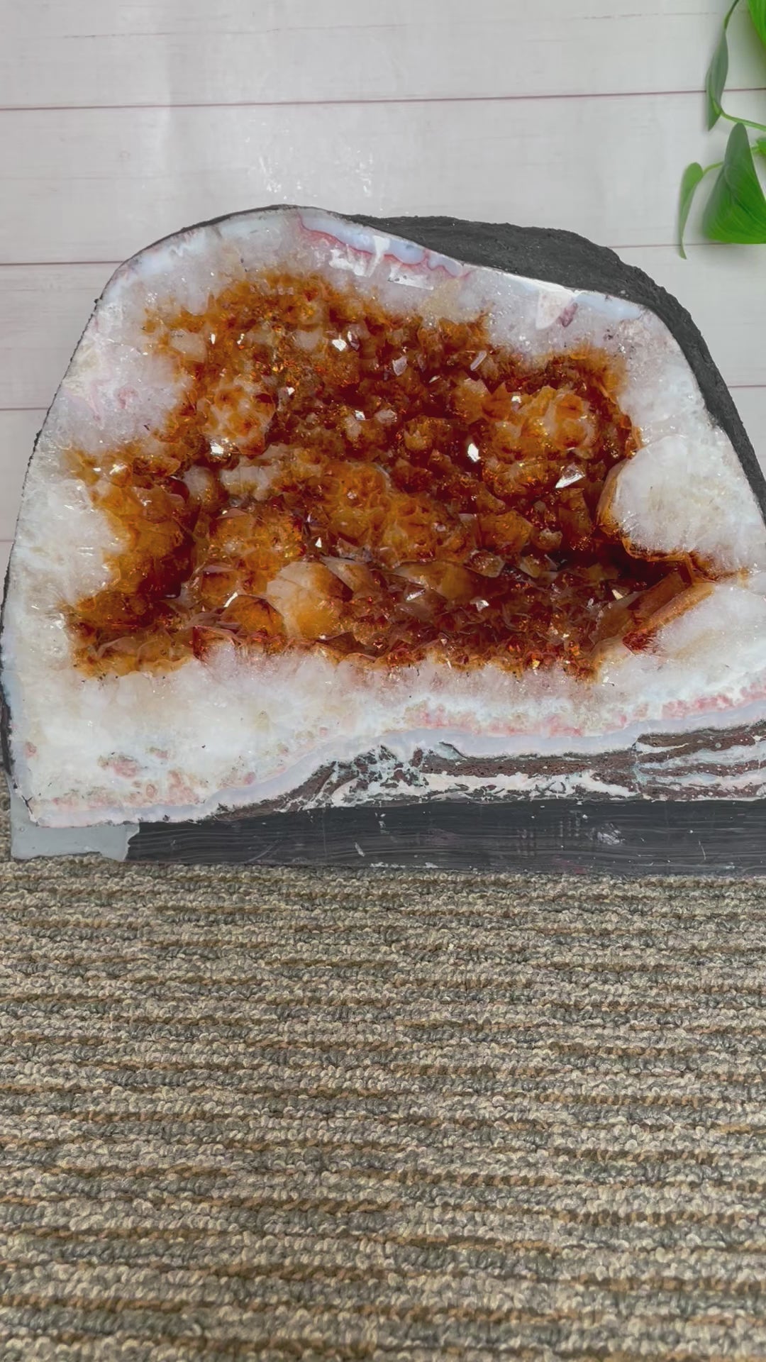 Citrine Cathedral Golden Amethyst Geode Cave