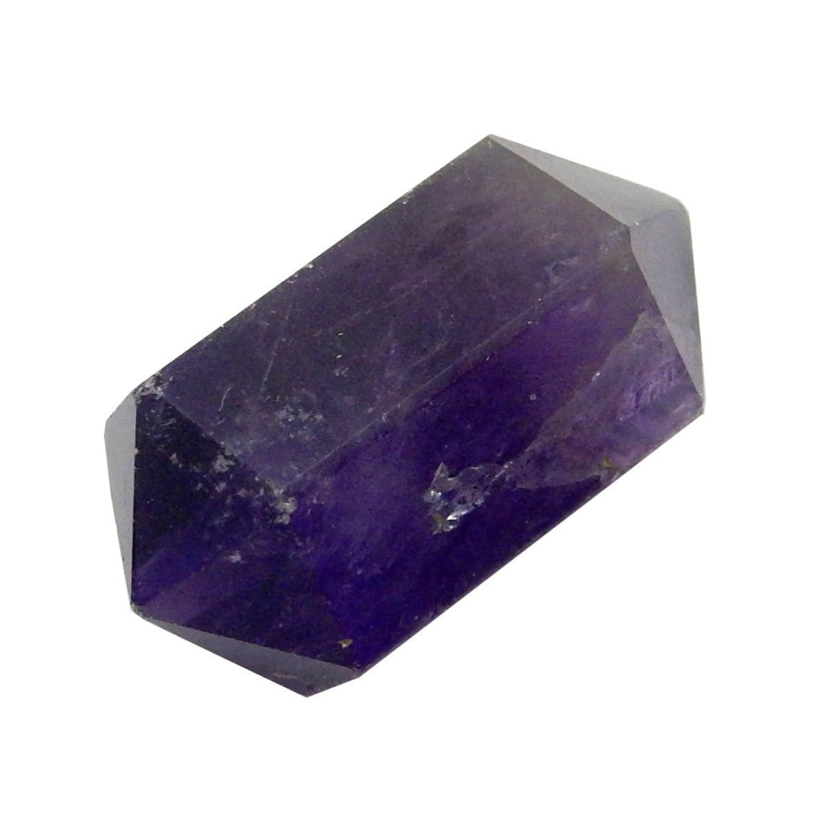 Petite Amethyst Double Terminated Pencil Point side view