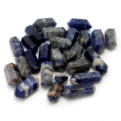 Petite Sodalite Double Terminated Pencil Points in a bundle 