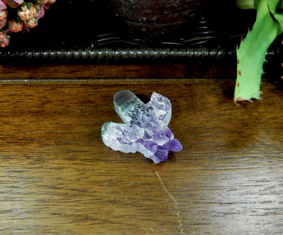 amethyst cactus cabochon with decorations in the background