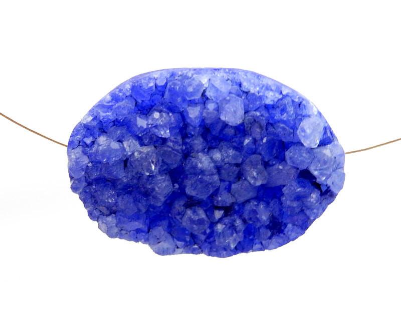 druzy bead on white background