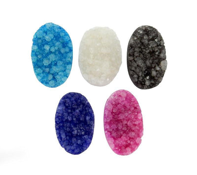 druzy bead on white background