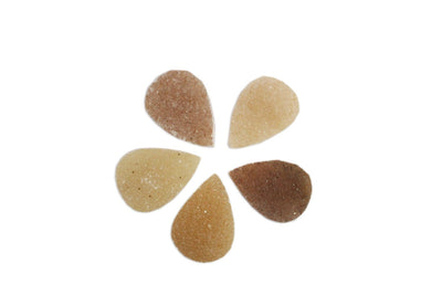 tear drop style cabochons in natural tones 