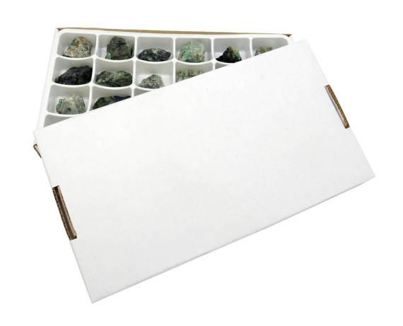 emerald chunk box on white background