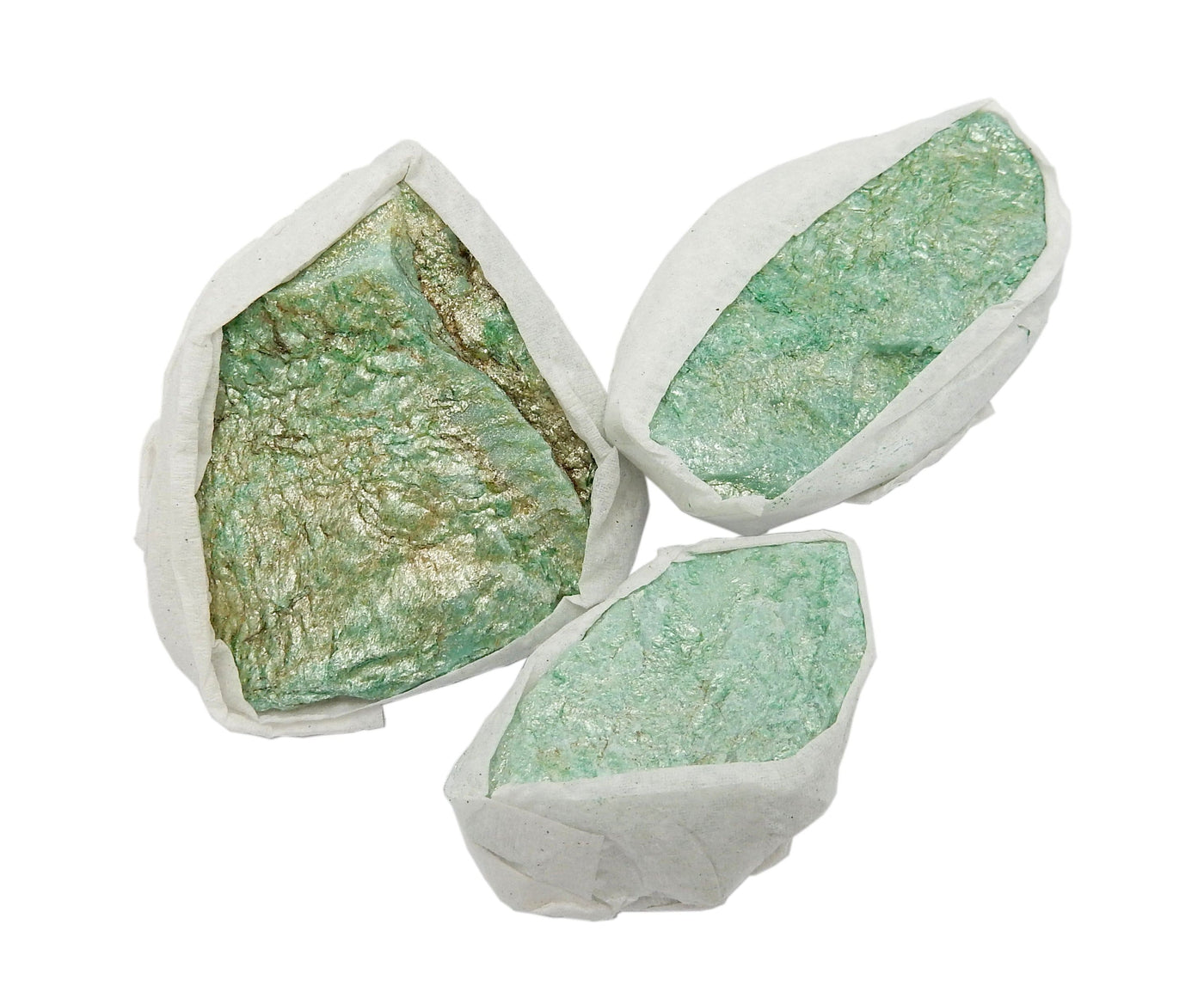 Fuschite Flat Box  - 3 stones out of box