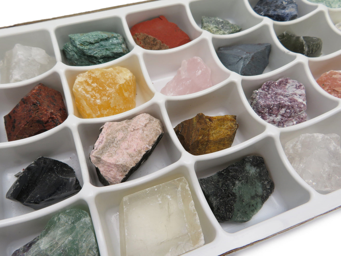 Close up of Mixed Assorted Stones By The Box