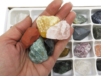 Five Stones from the box on hand to show size comparison