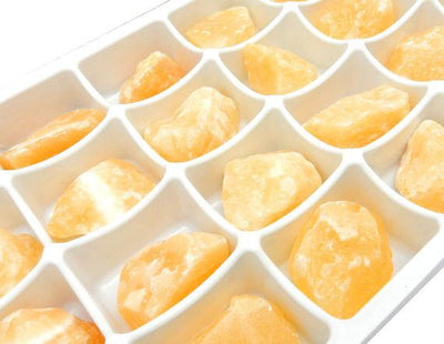 Flat Boxes - Orange Calcite By Box - Box Of 24 Pieces HS1B6