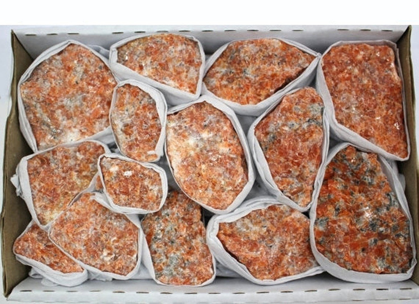 Flat Boxes of  Orange Calcite