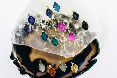 Druzy Marquise Shapes - assorted colors