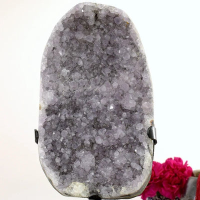 Amethyst Crystal Purple Geode up close