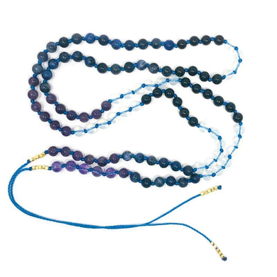 #5 - Amethyst - Sodalite - Opalite - Black Onyx on blue cording