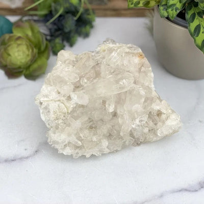 Large Raw Crystal cluster on display