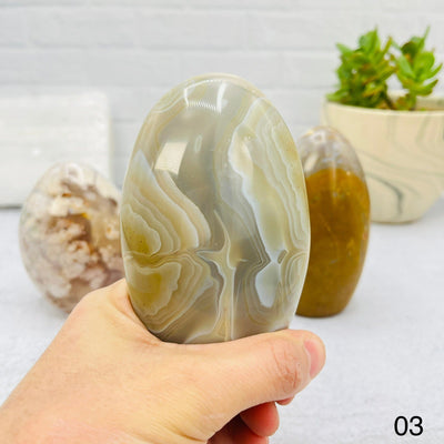 Flower Agate Polished Freeform - You Choose - Front View - #03