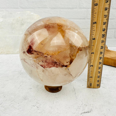  Golden Healer Polished Sphere - OOAK- Large- with measurements