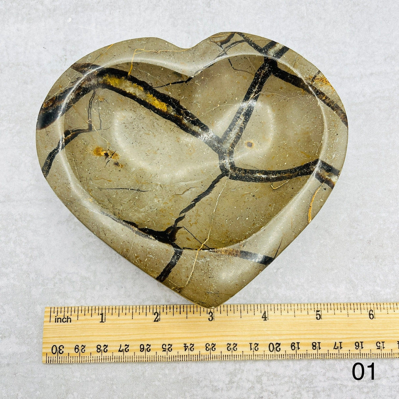 Septarian Heart Polished Bowl - You Choose