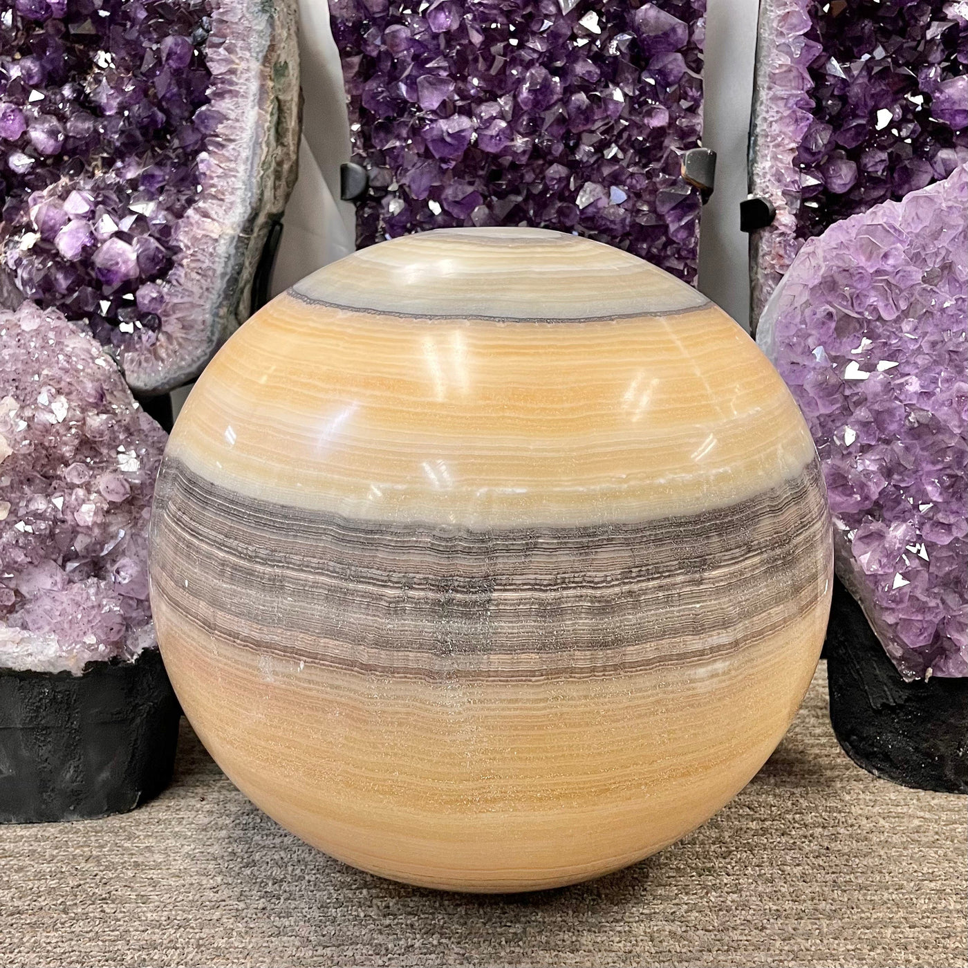 Mexican Onyx - Colossal Polished Sphere Option A.